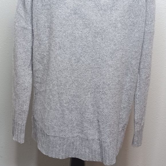 360 Cashmere Dewey 100% Cashmere Heather Grey Jumper Sweater - Picture 9 of 14